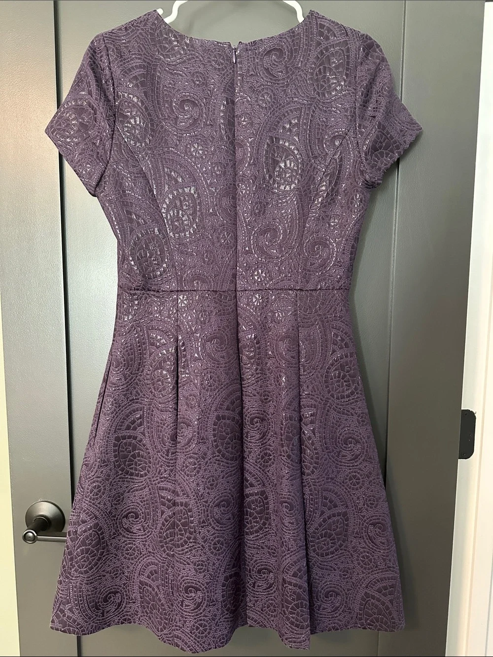 Banana Republic Short-Sleeve Jacquard Dress